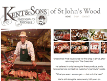 Tablet Screenshot of kents-butchers.com